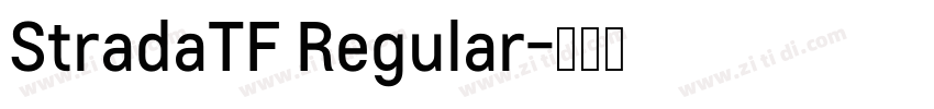 StradaTF Regular字体转换